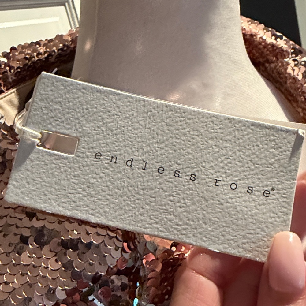 Endless Rose Copper Sequin Jacket - image 4